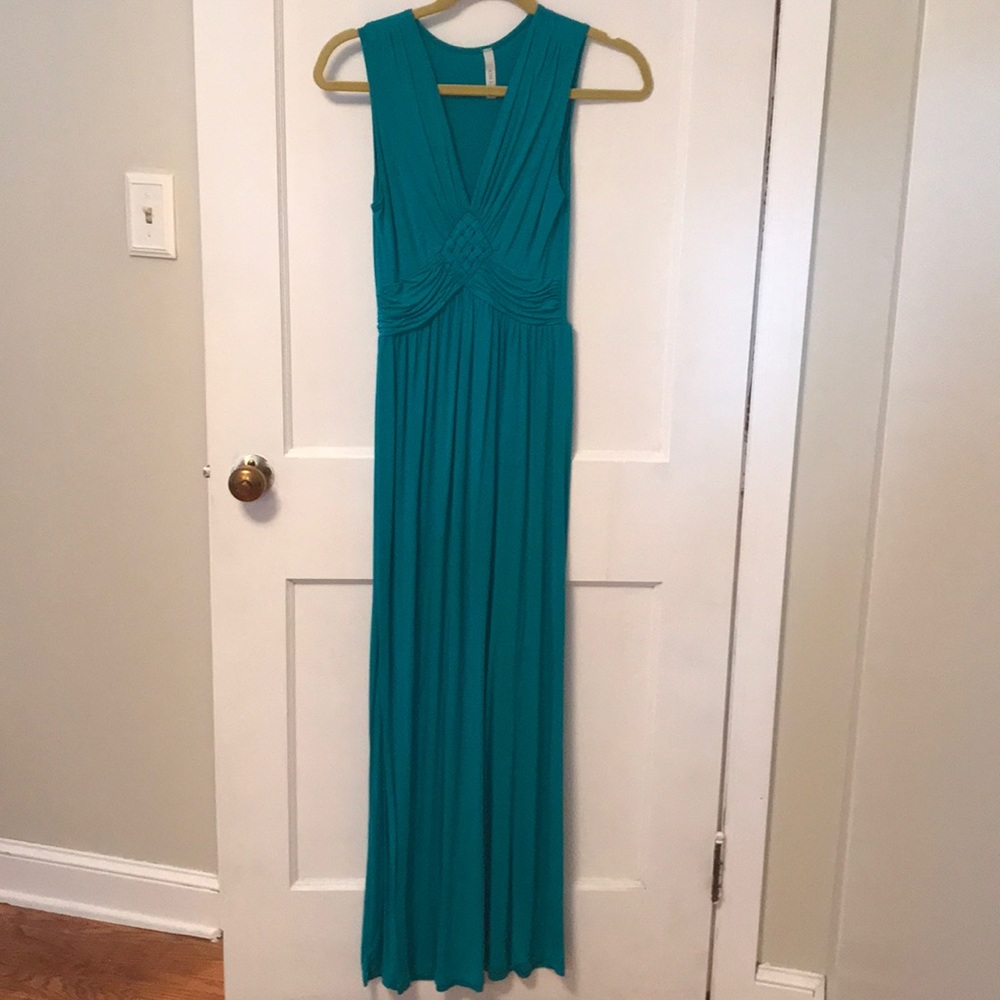Green Gilli maxi dress.